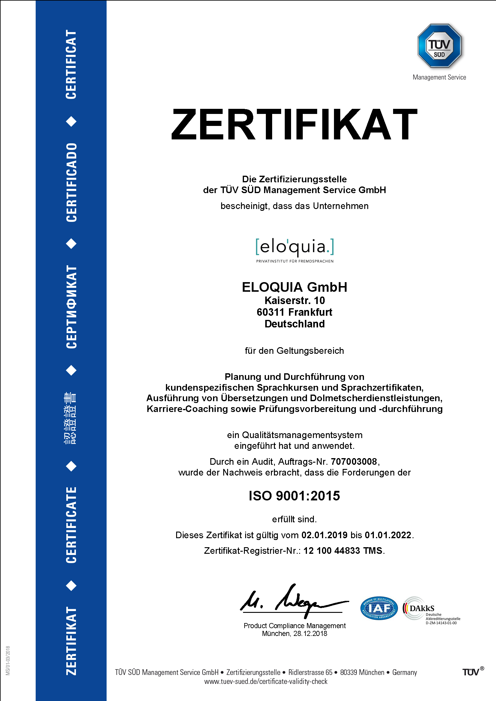 ISO 9001 zertifiziert